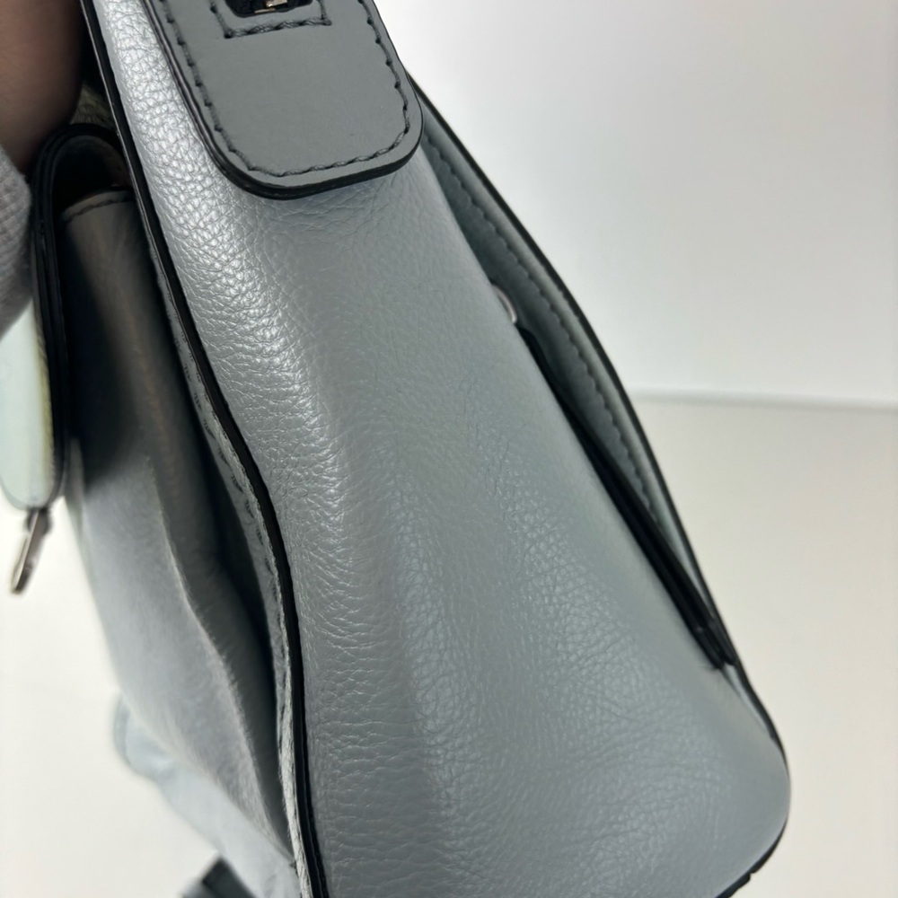 Fossil Parker- Woman’s Mini Convertible Backpack-smokey blue leather - Picture 6 of 16